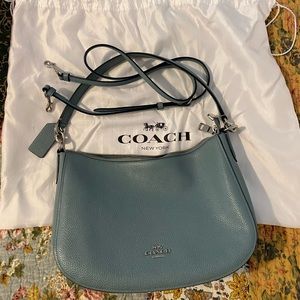 Small teal Coach bag